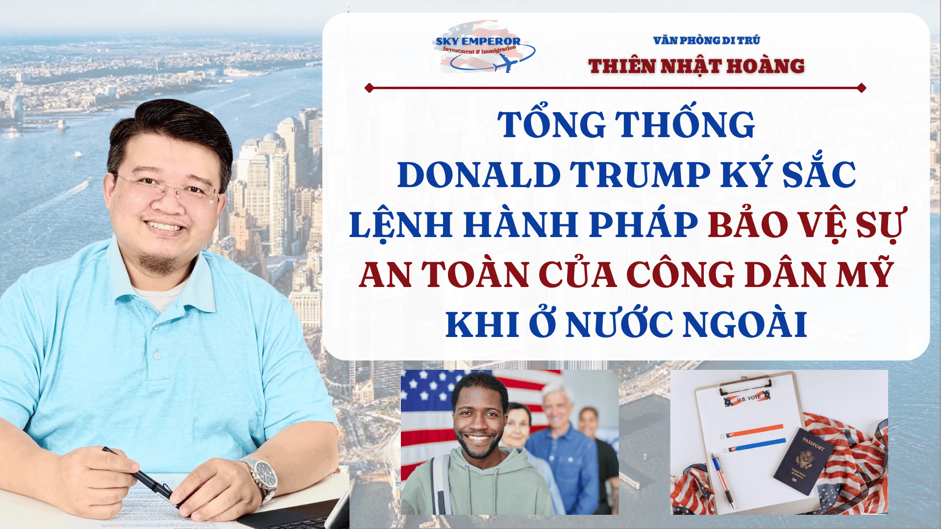 Tổng thống Donald Trump ký sắc lệnh hành pháp bảo vệ công dân Mỹ