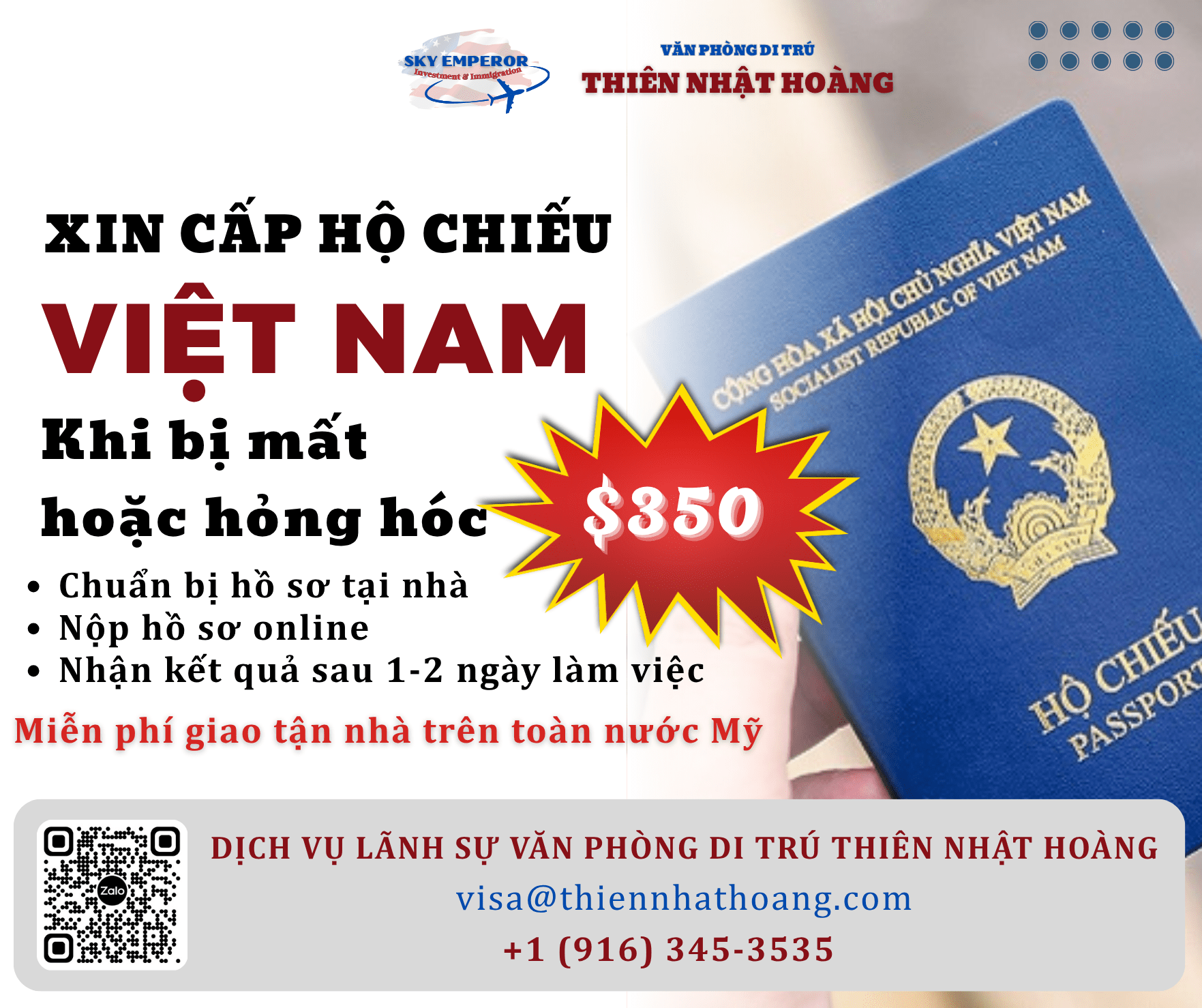 xin cap lai ho chieu VN bi mat hoac hong