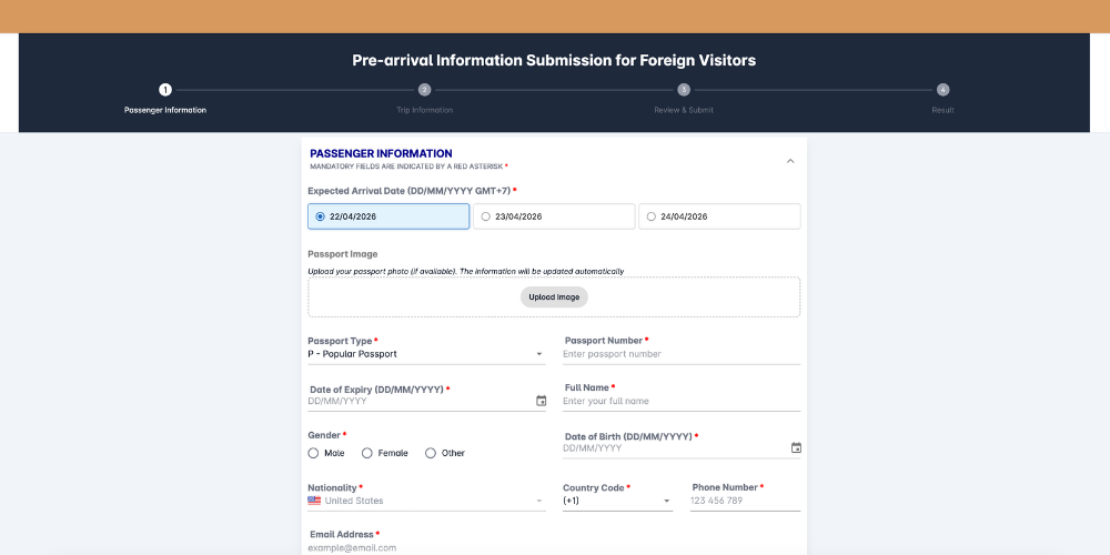 Quy trình khai báo nhập cảnh mới cho người nước ngoài tại Việt Nam
