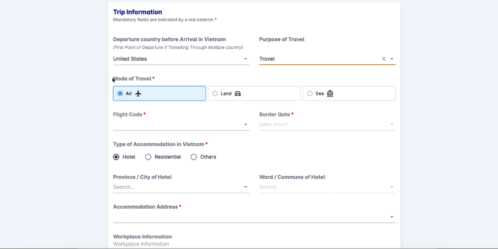Quy trình khai báo nhập cảnh mới cho người nước ngoài tại Việt Nam