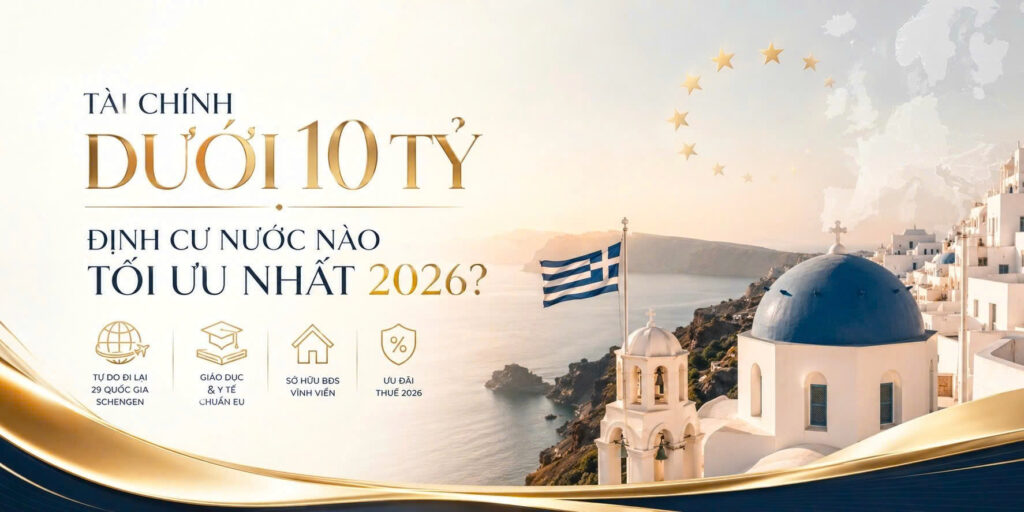 Định cư CHÂU ÂU dưới 10 tỷ - Quốc gia nào đáng đầu tư nhất năm 2026?